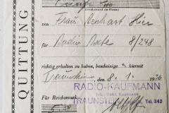 Quittung Kaufmann