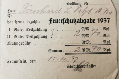 Feuerschutzabgabe 1937