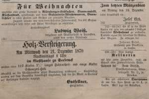 Alte Zeitungsartikel