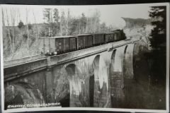 Amerang-Eisenbahnbruecke-Gueterzug-mit-Dampflokbespannung-Obing-Bad-Endorf