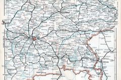 Muenchen-Traunstein-Vilshofen-1909-kl.-orig.-Eisenbahn-Karte