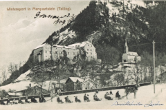 Marquartstein-1909-Schlitten-gezogen-von-Pferden