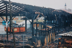 Als der Wertstoffhof brannte, am 09.02.1995 ca. 1:30 Uhr.