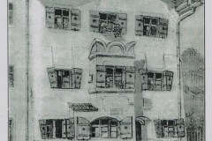 Scheibenstraße 11, 1904 in der Zeitung. Als rechts daneben noch kein Haus stand, sondern ein Garten zum Haus.