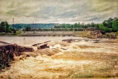 Hochwasser-Trostberg-August-1931-Wehrmauer-zerstoert