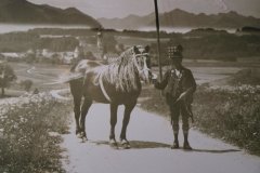 Ein-Bschiareiter-vor-Vachendorf-hinten-de-Schlechinger-Hochgebirgsberge