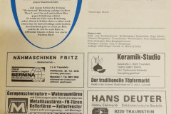 Ausschnitt aus dem Bürgerblatt der Unteren Stadt 1982